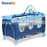 Multi-function Baby Playpen/playard, Baby Cot Bed With Cartoon Pattern thumbnail-2
