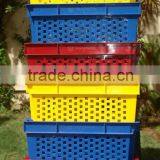 PLASTIC STACKABLE NESTING CRATES