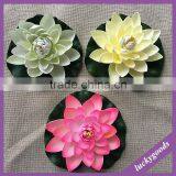 LLT001 Popular Selling Indoor Decorarive Artificial Floating Lotus Wholesale thumbnail-1