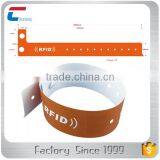 Disposable Paper NFC Bracelet Adjustable Soft PVC RFID Wristband thumbnail-1