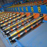 PLC Controlling Colored Steel Step Tile Roofing Making Machine thumbnail-4