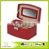 New Products!Red Leatherette Fabric STORE MORE Jewelry Box