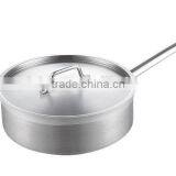 Two Handle Sauce Pan Saucepan Cooker Family Restaurant Hotel Usage Shot Body Stainless Steel Soup Pot With Lid thumbnail-2