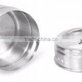 4 Pcs Stainless Steel Salt and Pepper Cruet Condiment Holder Magnetic Spice Set thumbnail-6