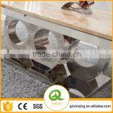 C406 Living Room Modern Design Rectangle White Marble Coffee Table thumbnail-3