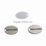 Oval Tag for Bracelet or Necklace, Custom Oval Silver Pendants for Jewelry thumbnail-1