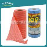 Toprank Multi-purpose Heavy Duty Cleaning Wipes Perforated Rolls Disposable Spunlace Nonwoven Fabric Kitchen Cleaning Wipe thumbnail-1