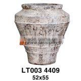 Vietnam Round Pattern Useful Outdoor Ancient Rust Flower Pot thumbnail-1