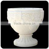 Big Outdoor Flower Pots Marble Stone Flowerpot for Sale thumbnail-2
