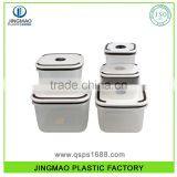 Different Size Square Shape FDA Plastic Food Storage Container