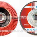 China Best Quality Ceramic Flap Disc For Stainless Steel, Fibreglass Backing