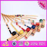 2016 Funny 6 Player Children Wooden Croquet for Outdoor Sports and Garden Game W01A170 thumbnail-6