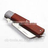 OK-Tools Straight Electrician Knife With Wood Handle(3Cr13) thumbnail-2