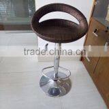 Fashionable ABS Plastic Metal Bar Stool High Chair Wicker Chair Bar thumbnail-1