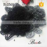 NEW Colorful Sew on Handmade Fabric Flower Trim Baby Flower Applique thumbnail-5