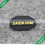 Brand Name Logo Embossed Printing Durable Rubber PVC Labels thumbnail-2