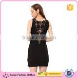 2015 Celebrity See Through V Neck Lace Insert Sexy Mini Dress thumbnail-4