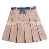 British Student Girl Khaki Skirt Pleated Scotland School Children Skirt Custom thumbnail-3