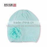3D Flower Metallic-Threaded Knitted Caps For Women thumbnail-2