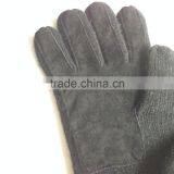 Double Layer Knitted Leather Gloves thumbnail-5