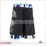 Customized Hot Design OEM Printed Fight Mma Crossfit Shorts Black thumbnail-2