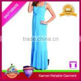 New Design Blue Evening Long Dress for Girls thumbnail-1