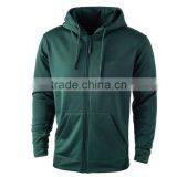 OEM Hot Sale Custom100% Polyester Thick Drawstring Zipper-up Plain Hoodies thumbnail-3