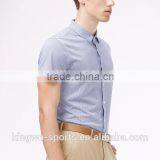 Mens Fashion Plaid Casual Shirts Short Sleeve OEM Custom Shirt Cloth Man thumbnail-5