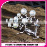 Custom Made Brooch Silver Plated &Crystal Reindeer Brooch thumbnail-1