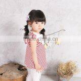 S17350A Summer High Quality Baby Girls 100% Cotton Blouse thumbnail-2
