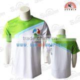 New Customized 100% Polyester Badminton Tshirt High Quality Badminton Jersey From China thumbnail-2