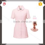 Turndown collar nurse hospital/beautiful shop short sleeve uniform