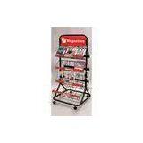 Wire Two Sided Postcard Magazine Display Racks Stands With 8 Wire Shelves for Exhibit thumbnail-1