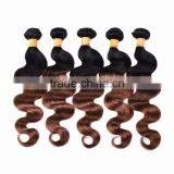 Black Rose Indian Human Hair Weaves Wavy 1B/30# Body Wave Indian Ombre Hair Extension thumbnail-5