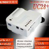 The Hottest Model of UC28+ With AV USB SD VGA HDMI Mini Led Projector