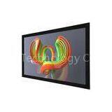 3D Sliver Wall Mount Fixed Frame Projection Screen , Deluxe Home Cinema