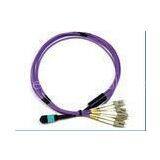 12 Fiber MPO to SC Fiber Optical Patch Cord For Telecommunication Network thumbnail-1