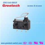 Greetech G304 Bend Simulated Roller Lever and Left Side PCB Terminal Waterproof Slide Micro Switch