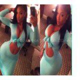 LIGHT BLUE BANDAGE DRESS