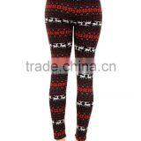 Plus Size Fur Lined Leggings Tribal Winter Print Thick Stretch Pant 1X 2X 3X 4X thumbnail-3