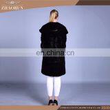 China Supplier Winter Mink Fur Coat / Mink Coat With Fur Collar thumbnail-4