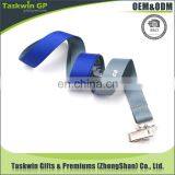 Promotional Polyester Car Logo Blue Lanyard With Sublimation Printing