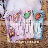 High Quality Lovely Custom Own Logo Soft Pvc Cartoon Character Bookmark for Sale