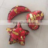 Custom Heart/Moon/Star Reversible Mermaid Sequin Throw Pillow Cover thumbnail-4