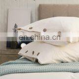 Hot Sale Durable Cream 100% Washed Cotton Bedding Duvet Cover Set For Hotel Travel thumbnail-5