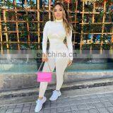 New Styles 2020 Women Solid Color Bodycon Jumpsuit Ladies Sportswear Long Playsuit Women Jumpsuit thumbnail-1