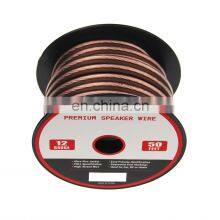 Frosted Flexible Transparent Red 12AWG Speaker Cable 50ft thumbnail-6