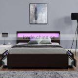 Modern Design Wood Double Bed Designs With Box thumbnail-5