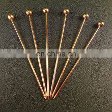 Food Services Stainless Steel Flat Metal Decorative Reusable Luxury Cocktail Picks thumbnail-3