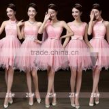 C23274B wholesale woman fashion maid dress lady pink maid dresses